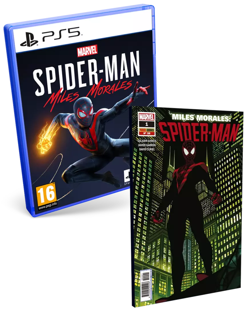 Marvel Spider-Man: Miles Morales PS5 + Cómic Miles Morales: Spider-Man Número 1