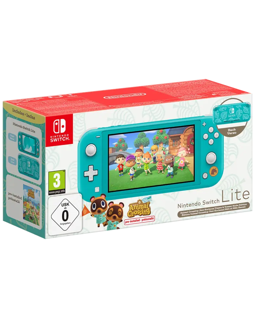 Nintendo Switch Lite Turquesa + Animal Crossing New Horizons Edición Especial