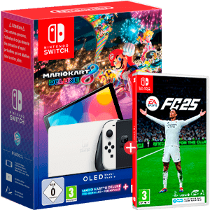 Nintendo Switch OLED + Mario Kart 8 Deluxe + EA SPORTS FC 25