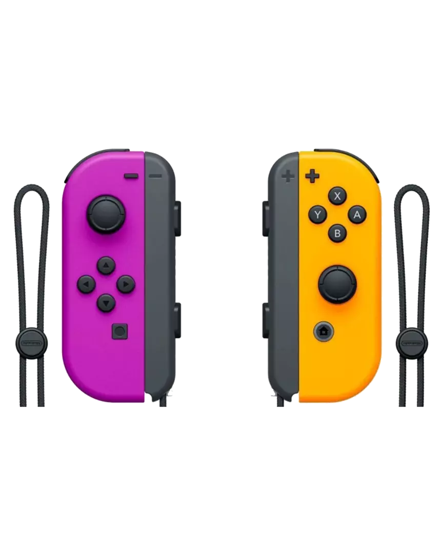 Mando JoyCon Morado Neón/Naranja Neón
