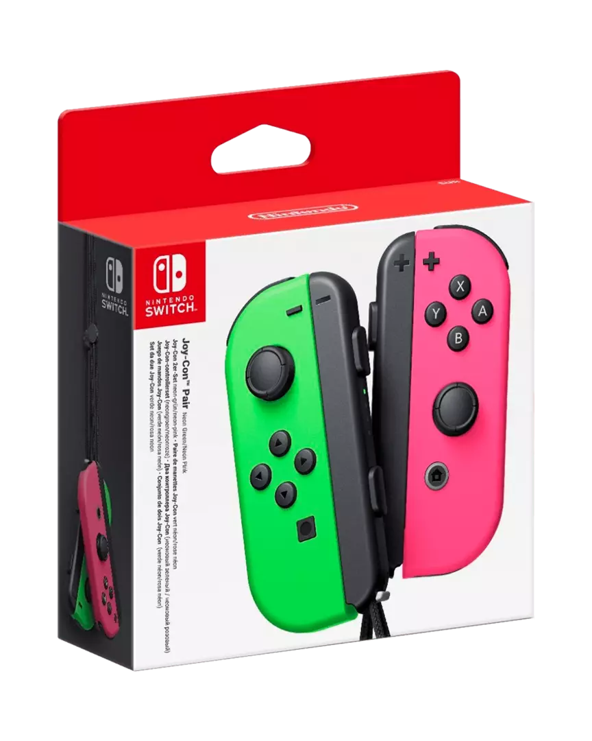 Mando JoyCon Verde Neón/Rosa Neón