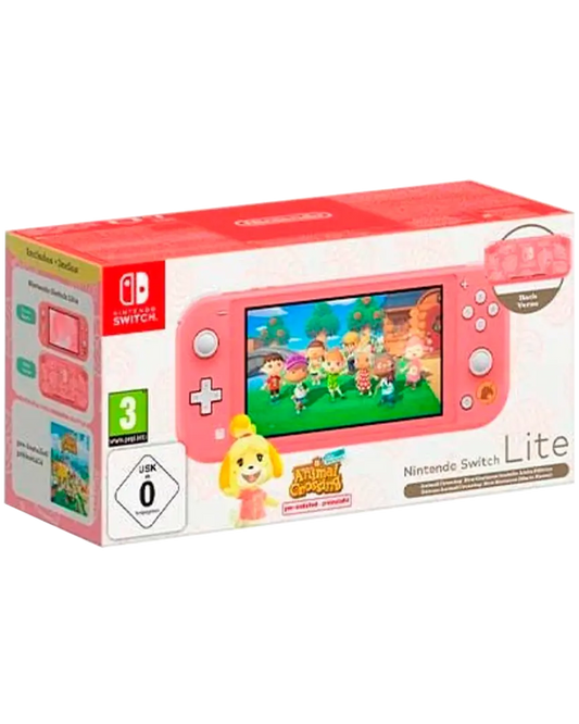 Nintendo Switch Lite Coral + Animal Crossing New Horizons Edición Especial