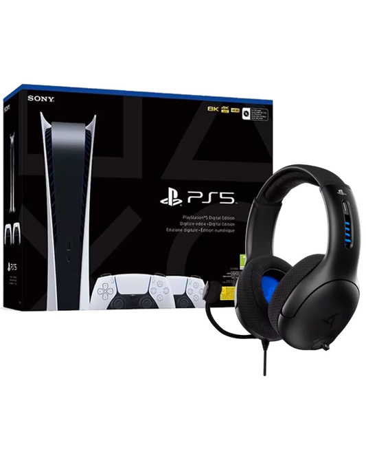 PlayStation 5 Digital + 2 DualSense + Auriculares