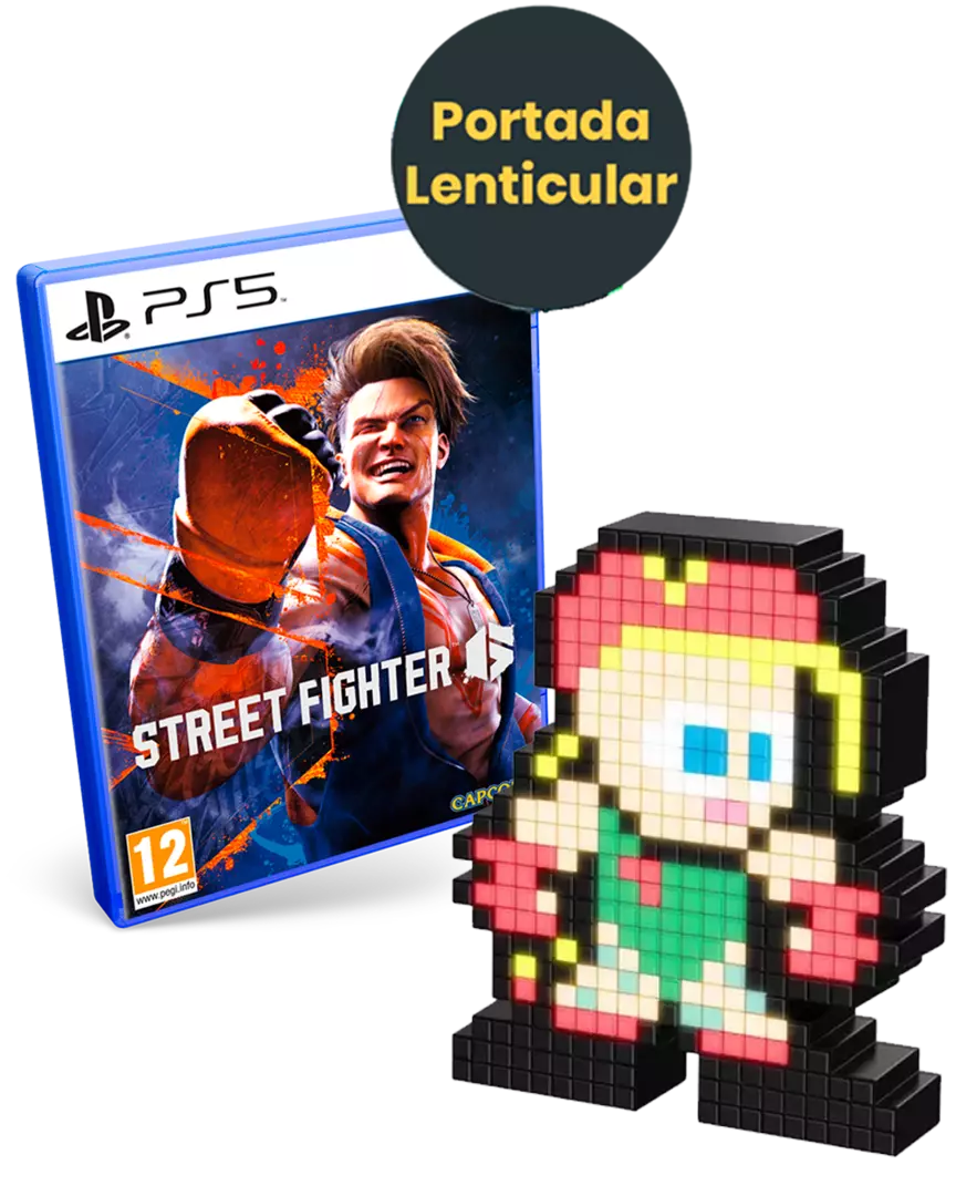 Street Fighter 6 Edición Lenticular PS5 + Pixel Pals Cammy Street Fighter