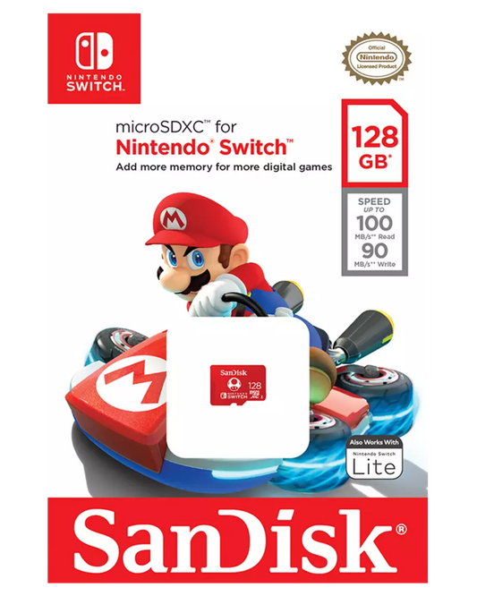 Tarjeta de Memoria MicroSDXC 128 GB para Nintendo Switch SanDisk