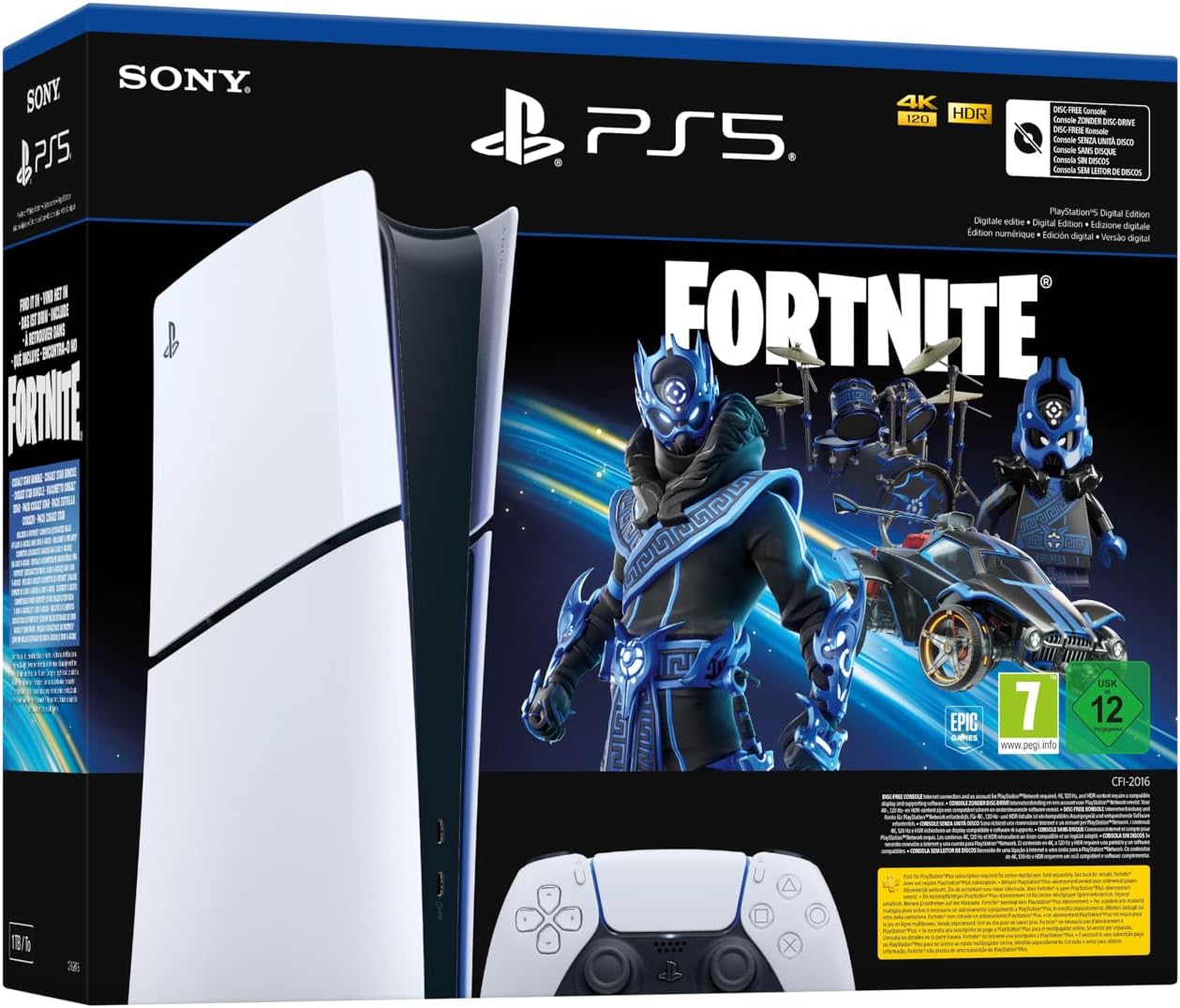 Playstation 5 Slim Digital - Pack Fortnite Cobalt Start