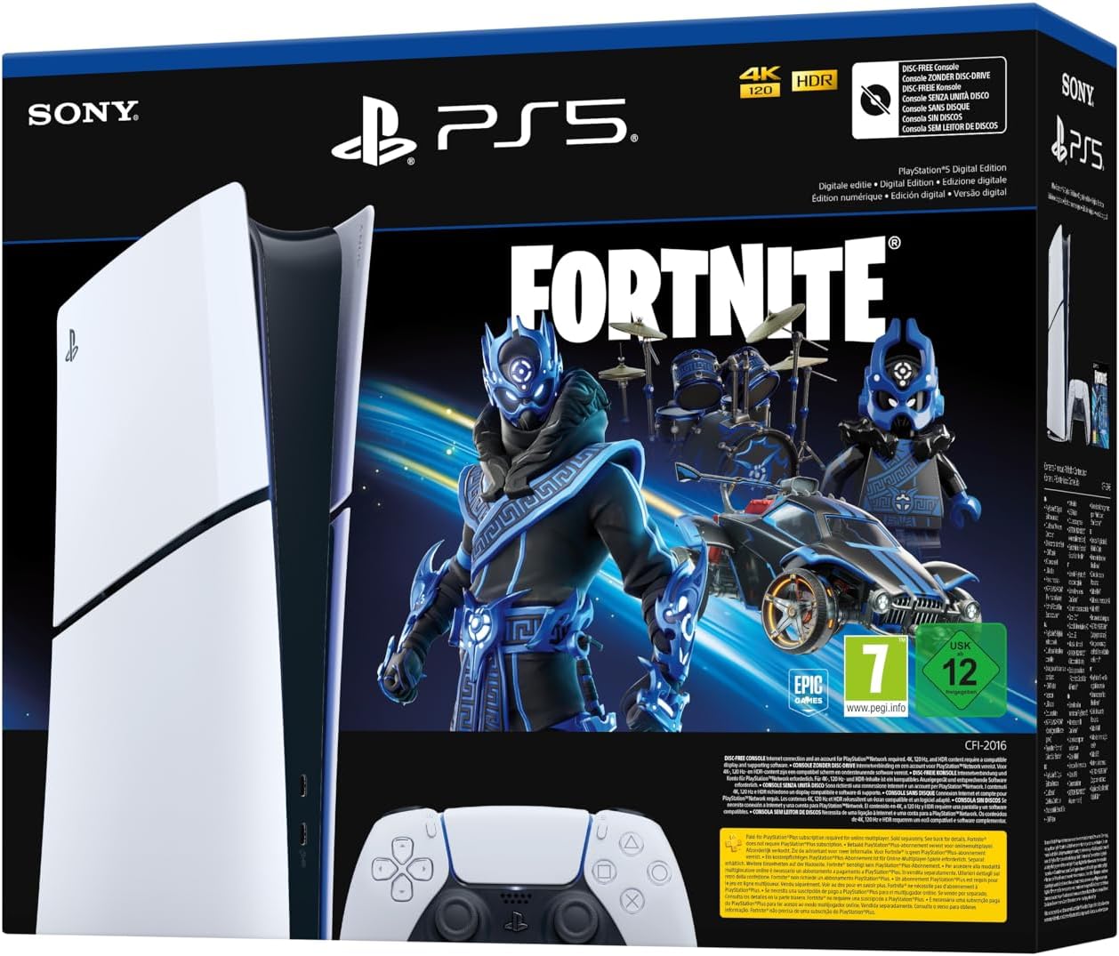 Playstation 5 Slim Digital - Pack Fortnite Cobalt Start