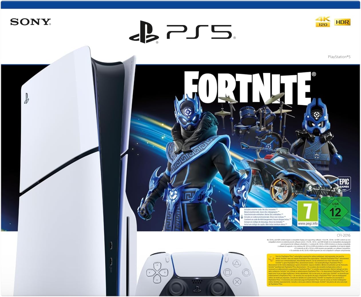 Playstation 5 Slim Lector - Pack Fortnite Cobalt Star