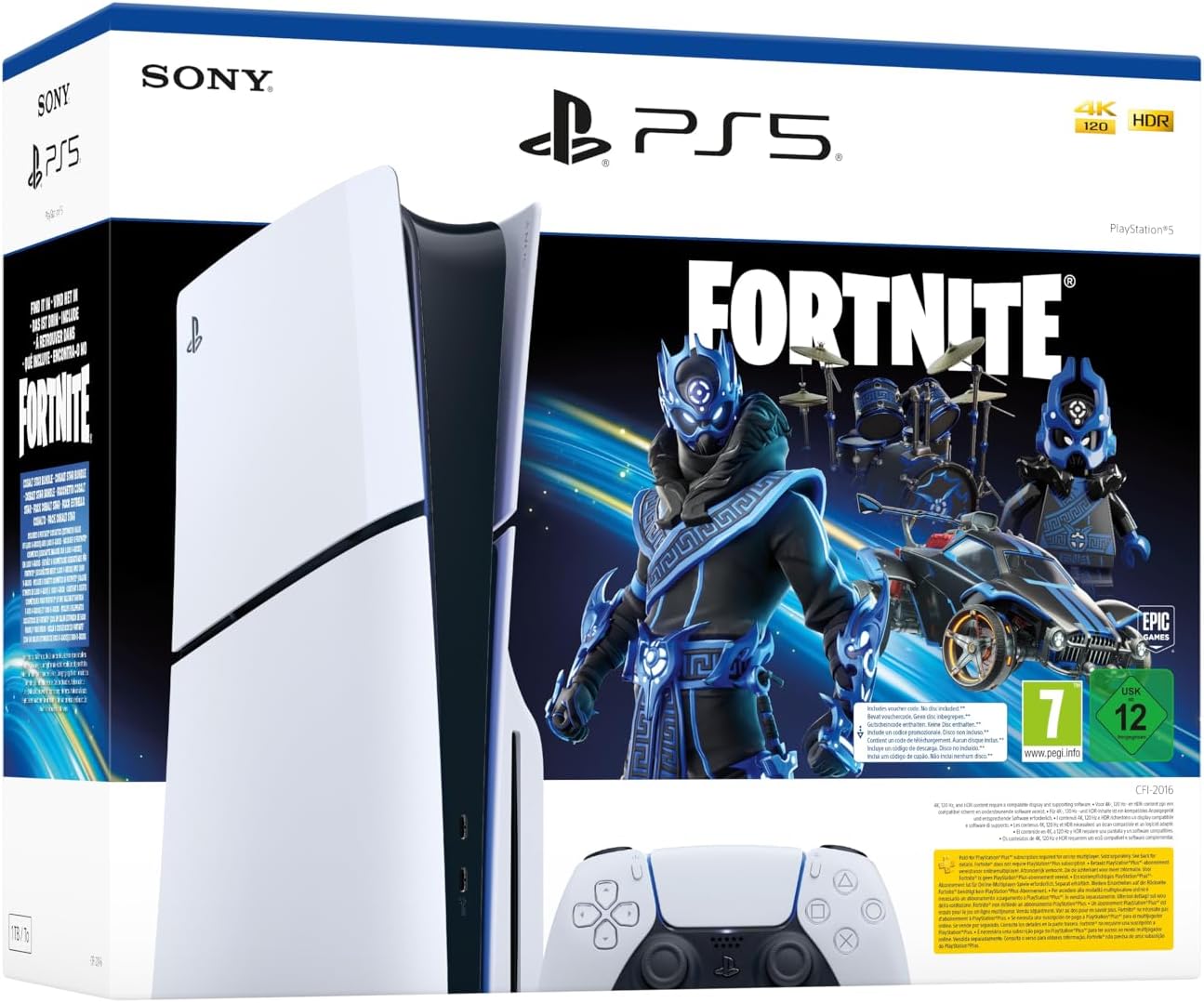 Playstation 5 Slim Lector - Pack Fortnite Cobalt Star