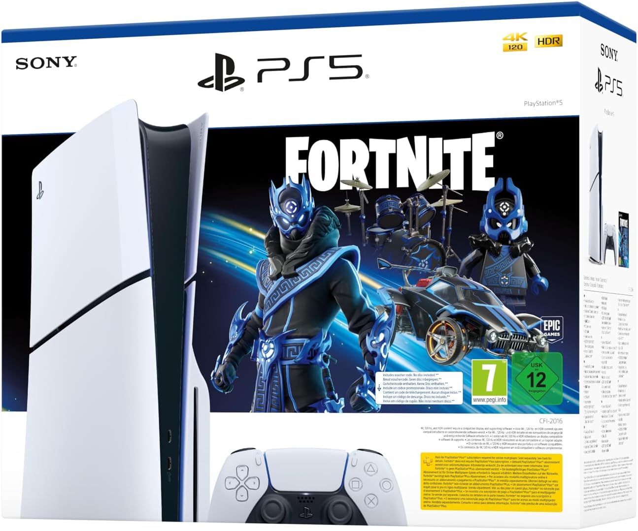Playstation 5 Slim Lector - Pack Fortnite Cobalt Star