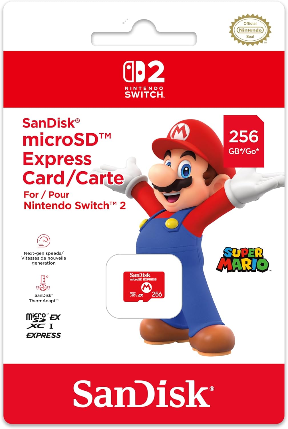 Sandisk 256GB Micro SD Express Card - Nintendo Switch 2